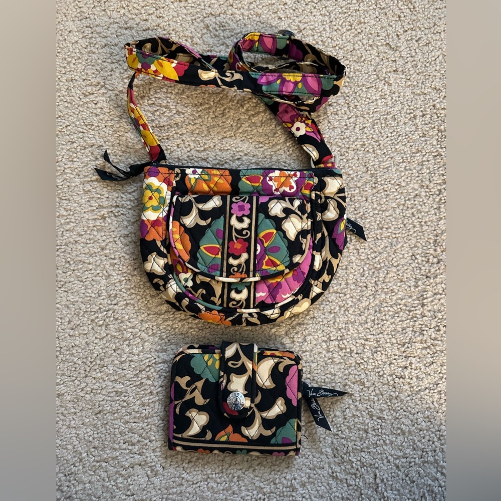 VERA BRADLEY Crossbody bag + wallet